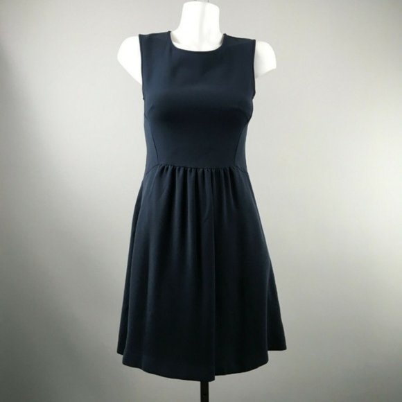 Theory Dresses & Skirts - Theory Alvery Vamp Navy Blue Sleeveless Dress 4